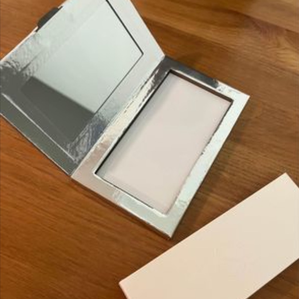Silver Makeup Mirror Compact